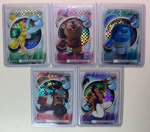 5-Card PixarDisney Topps Chrome X-Fractor Card Lot
