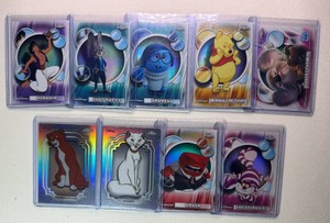 9-Card PixarDisney Topps Chrome Refractor Card Lot