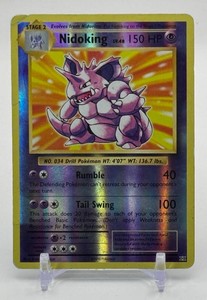 Nidoking Holo Pokemon Trading Card