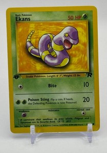 Ekans 1st Edition Pokemon Trading Card