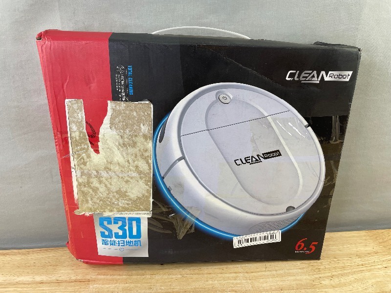 CLEAN Robot S30 Intelligent Sweeper - Ultra-Thin 6.5cm, 300ml - New