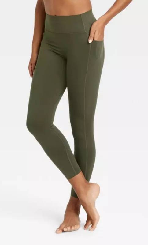 All in Motion Leggings Large Olive Green Large - Brand New