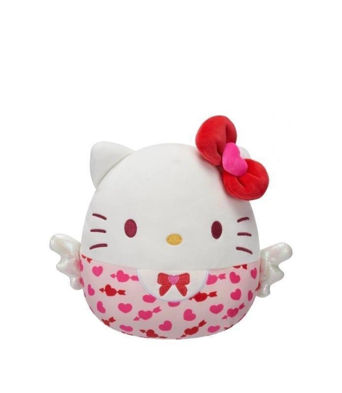 Brand New Hello Kitty and Friends Squishmallows with White and Pink Heart Design