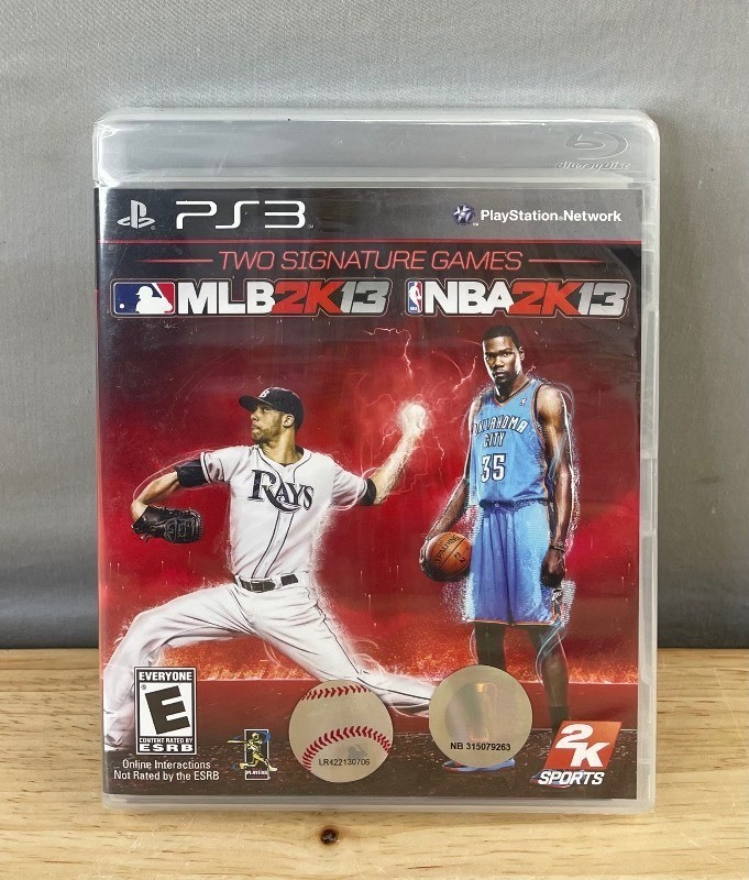 PS3 MLB 2K13NBA 2K13 PlayStation Combo Pack Basketball & Baseball Game - Brand New