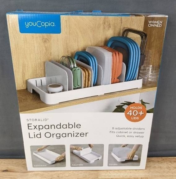 YouCopia StoraLid Expandable Lid Organizer - Brand New