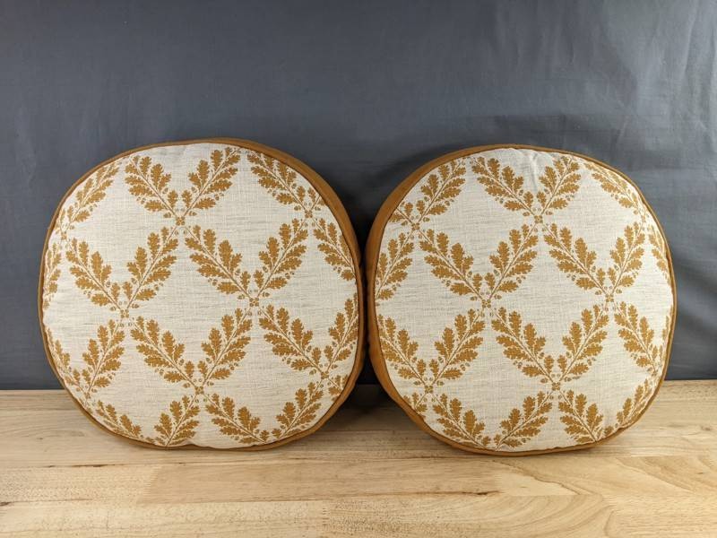 Threshold 16 Round Golden Yellow Throw Pillows, 2 Total - Brand New