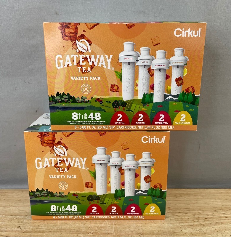Cirkul Gateway Tea Variety 8 Pack, 2 Total - Brand New Q