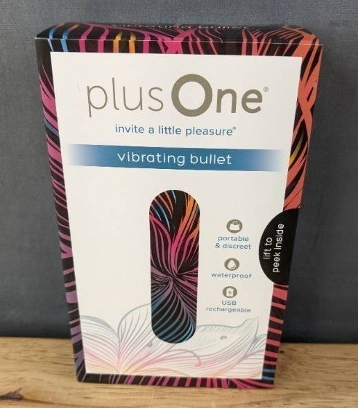 plusOne Vibrating Massaging Bullet with 10 Settings - Brand New