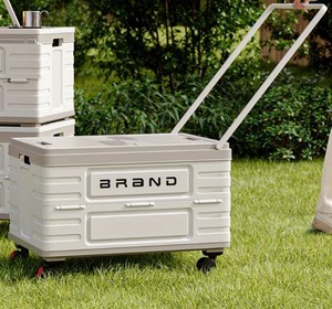 Rolling Collapsible Utility Crate Cart, 13.21 Gallon - Brand New