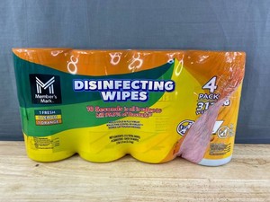 Members Mark Disinfecting Wipes, 78 Wipes, 4 Packs - Brand New