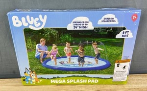 Bluey Mega Splash Pad, 8 Ft - Brand New