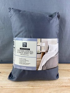 Members Mark Queen 6-Piece Cotton-Lyocell Sheet Set, Grey - Brand New