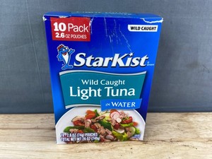 StarKist Wild Caught Light Tuna Single Serve Pouches 2.6 oz, 10 Total - Brand New