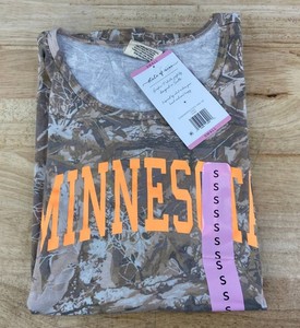 State of Mine Minnesota State Camo Tank Top Womens Size Small - Brand New