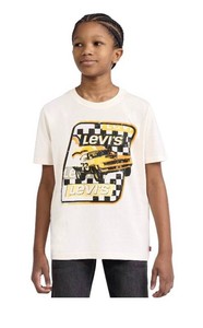 Levis Graphic Car T-shirt Size Youth Small, Cream - Brand New