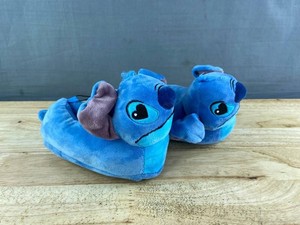 Disney Stitch Plush Slippers Size 1112, Blue - Brand New