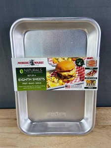 Nordic Ware Naturals Aluminum Eighth Sheet, 4 Total - Brand New