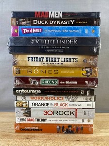14 Seasons of TV Shows on DVD - Mad Men, Friday Night Lights, Workaholics, Bones, Entourage, 30 Rock, Orange is the New Black, Six Feet Under, and More - Brand New&nbspC