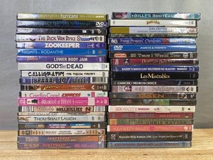 40 TV and Movie DVD Collection - Indiana Jones, Joel Osteen, Dick Van Dyke, Beverly Hillbillies, Saturday Night Live, Breakfast at Tiffanys, Les Miserables, Taken, Sex and the City, Paris Holiday, Tears of the Rain, Yoga Ballet, Etc. - Brand New&nbspC