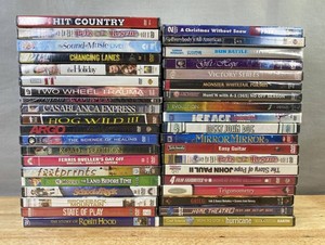 40 TV and Movie DVD Collection - The Holiday, Argo, Pets to the Rescue, Ice Age, Road to Perdition, Ferris Buellers Day Off, Changing Lanes, It, Panic Room, Footprints, School of Rock, Casablanca Express, Hog Wild III, State of Play - Brand New&nbspC