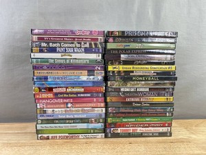 40 TV and Movie DVD Collection - Polar Express, Civil War Battles, Moneyball, Spider-Man, Tommy Boy, The Hangover, Care Bears, Healed by Grace, Pets to the Rescue, The Fault in Our Stars, The Choo Choo Bob Show, Duck Dynasty - Brand New&nbspC