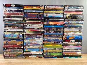 130 DVD Movie and TV Collection - Seinfeld, The Good Wife, The Conjuring, Star Wars, Greys Anatomy, King of Queens, That 70s Show, The Blue Planet, Justin Timberlake Live, Robin Williams Live, March of the Penguins, Made in China, Etc.&nbspC