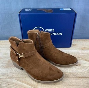 White Mountain Womens Ankle Boots, Chestnut Brown, Size 9 - Brand New