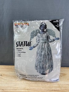 Angel Statue Costume, Girls Size L - Brand New