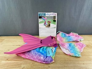 Shepretty Mermaid Costume Bathing Suit Girls Size 7-8 - Brand New