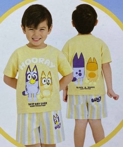 Bluey 2-Piece Short Set, Yellow Blue and White, Size 18 Months - Brand New