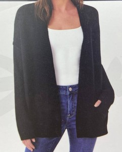 Seven7 Womens Black Open-Front Cardigan Size XL - Brand New