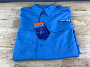 Habit Coastal Villa River Button Up Shirt, Blue, Mens Size Small, $30 Retail - Brand New