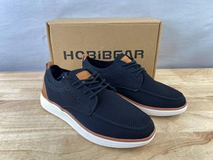 Hobibear Mens Oxford Shoes, Black and Tan, Size 10.5 - Brand New