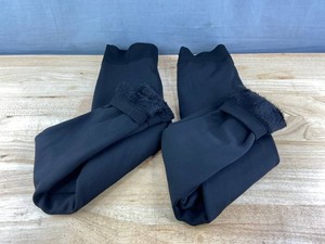 Free Country Faux Fur-Lined Leggings, Black, Size XSS, 2 Total - Brand New