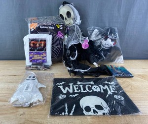 Halloween Decorations - Welcome Sign, Windsock, Spider Web, Etc. - Brand New
