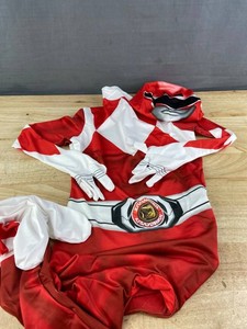 Power Rangers Red Ranger Costume Boys Size 7-8 - Brand New
