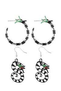 Coral Snake Pierced Earrings, 50 Total Pairs - Brand New