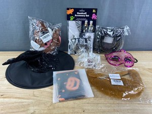 Halloween Costume Accessories - Witches Hats, Cat Headbands, Eye Mask, Dog Bandana, Etc. - Brand New