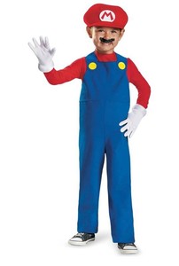 Nintendo Super Mario Bros. Mario Costume Size Youth 7-8 - Brand New