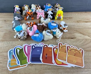Welcome Back-to-School Plushies & Cards, 23 Total Sets - Brand New