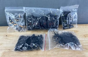 Mini Halloween Decorations - Spiders, Bats & Skulls -150 Pieces - Brand New