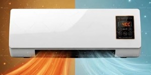 Dual Mode 1200W Wall Mounted Portable Electric Heater with Fan, $229 Retail - Brand New