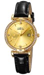 Invicta Celestial Lady Gold Tone Metal Dial 33.2mm Black Watch, 70311, $199 Retail - Brand New