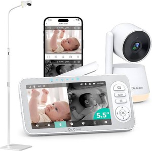 Dr. Care LumiView Plus 5.5 Smart WiFi Baby Monitor with Floor Stand