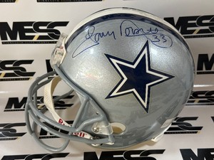 Tony Dorsett, Bob Lilly, and Mel Renfrom Autographed Dallas Cowboys Full-Sized Ridell Replica Football Helmet