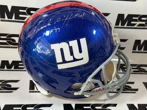 Frank Gifford Autographed and Inscribed HOF 77 Full-Sized New York Giants RiddellReplica Football Helmet