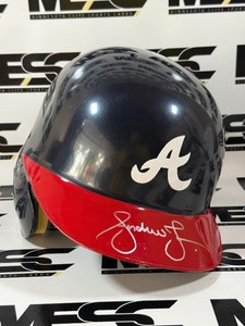 Andruw Jones Autographed Authenti Atlanta Braves Baseball Batting Helmet