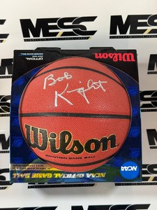 Bob Knight Autographed Wilson NCAA Official Basketball