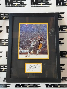 Lynn Swann Autograph Framed and Matted w Photo - Pittsburgh Steelers Football