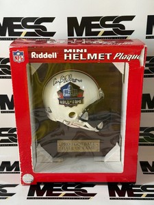 Carl Eller Autographed Mini Helmet Plaque From Pro Football Hall of Fame - Minnesota Vikings